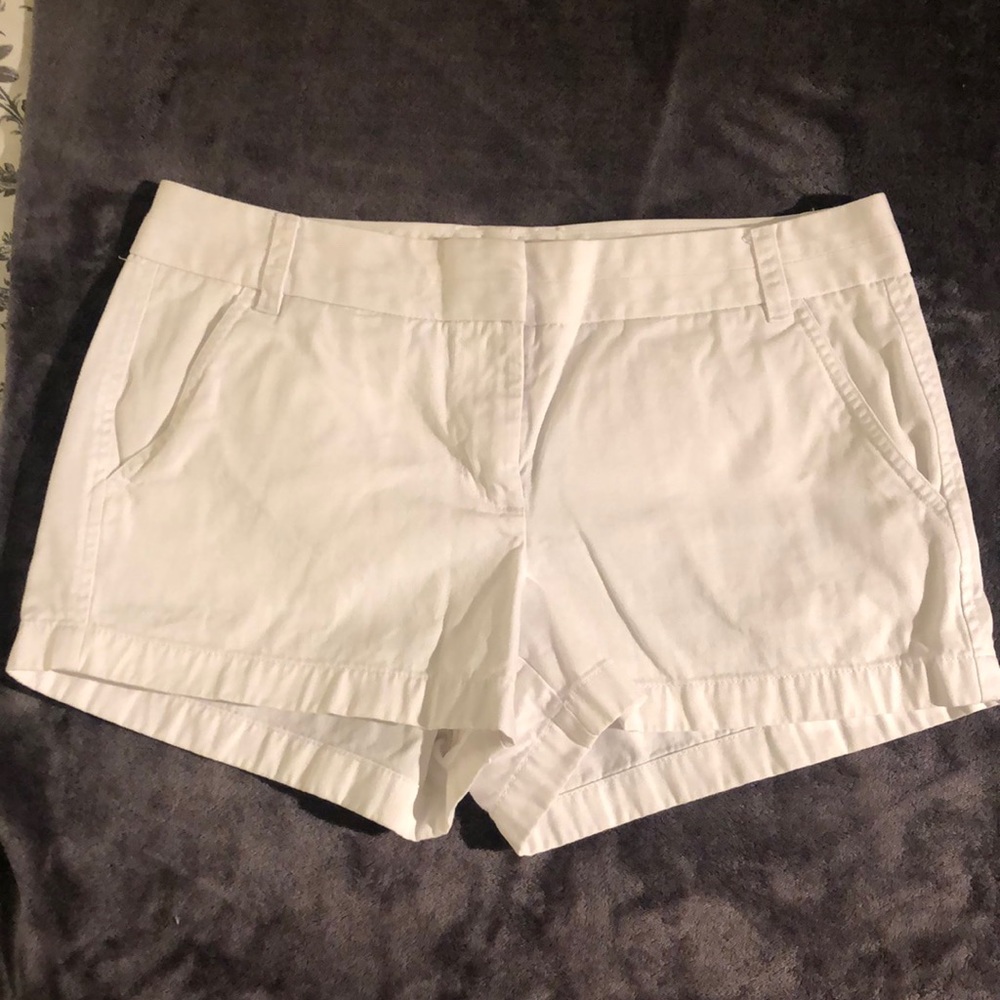 J. Crew 3” Chino Shorts - White